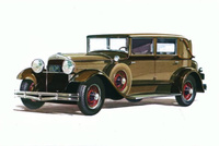 Pocztówka - Samochód Hudson five-passengers Club Sedan 1929