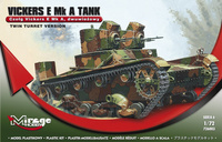 Mirage 726003 - 1:72 Polski Czołg Vickers E Mk A, dwuwieżowy
