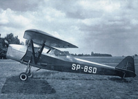 Pocztówka 21x14,8 cm - Samolot szkolno-łącznikowy RWD-8 pws