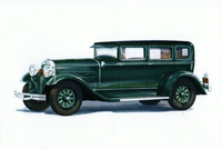 Pocztówka - Samochód Hudson Standard Sedan 1929