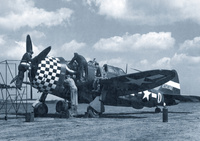Pocztówka reklamowa 21x14,8 cm - Samolot myśliwski Republic P-47D-5-RE