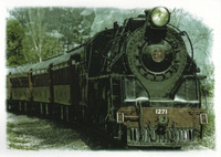 Pocztówka - Parowóz NZGR 1271