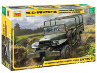 Zvezda 3664 - 1:35 US WWII Military Vehicle 3/4 T WC-52