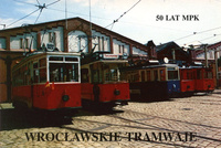 Pocztówka - Wrocławskie tramwaje - 50 lat MPK
