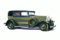Pocztówka - Samochód Hudson two-door Sedan 1929