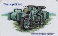 Magnes - Niemiecki motocykl wojskowy Zundapp KS 750