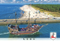 Pocztówka - Statek wycieczkowy GRYF - Łeba