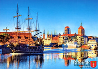 Pocztówka - Statki wycieczkowe - Gdańsk