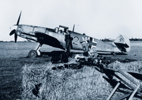 Pocztówka reklamowa 21x14,8 cm - Samolot myśliwski Messerschmitt Bf 109F-2