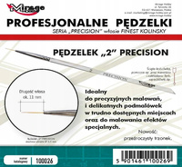 Pędzelek Mirage Hobby 100026 Precision Kolinsky rozmiar 2