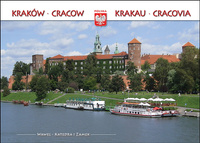 Pocztówka - Statek pasażerski w Krakowie