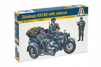 Italeri 0317 - 1:35 ZUNDAPP KS750 WITH SIDECAR