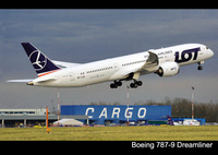Pocztówka - Samolot Boeing 787-9 Dreamliner