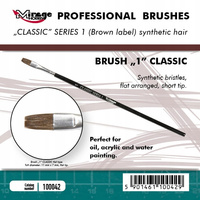Pędzelek Mirage Hobby 100042 Płaski High Quality Classic seria 1 rozmiar 1