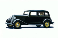 Pocztówka - Samochód Ford V-8 De Luxe 4-door Sedan 1934
