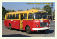 Pocztówka 19x13 cm - Autobus Jelcz 272 Mex nr 1983