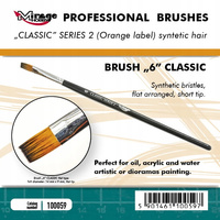 Pędzelek Mirage Hobby 100059 Płaski Professional Classic seria 2 rozmiar 6