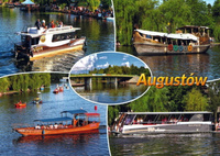 Pocztówka - Statki wycieczkowe - Augustów