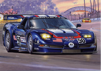 Pocztówka - Samochód Chevrolet Corvette